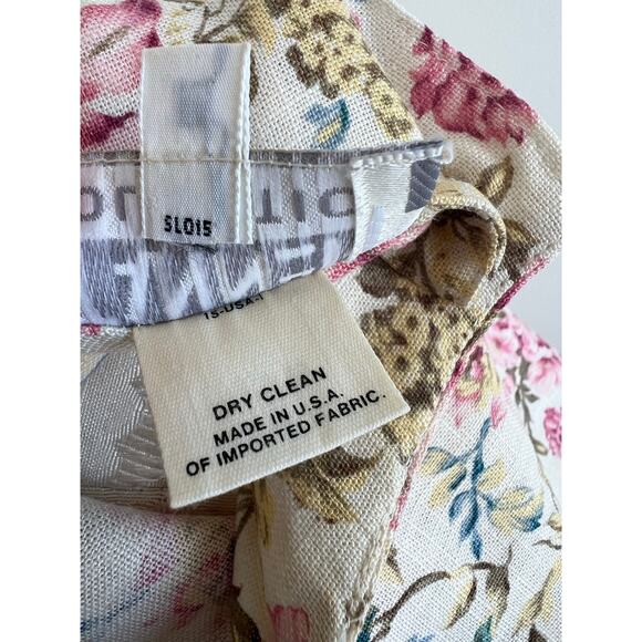 Tanner Collection Vintage Romantic Floral Print Blouse Size 12 - Picture 8 of 9